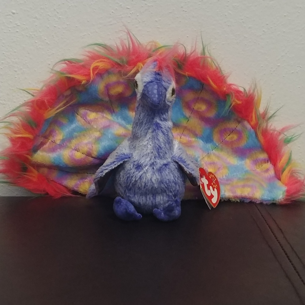 NWT Peacock beanie baby from 2000